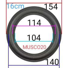 Sospensione Woofer 16cm in FOAM Bordo casse riconatura ribordatura 155 154mm 15