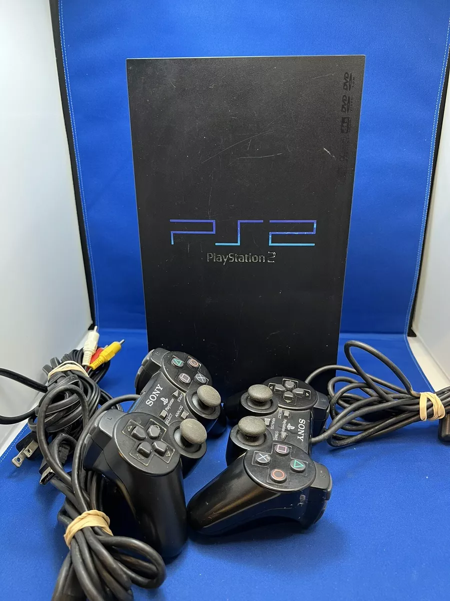 Restored Sony PlayStation 2 PS2 Slim Console Black Matching