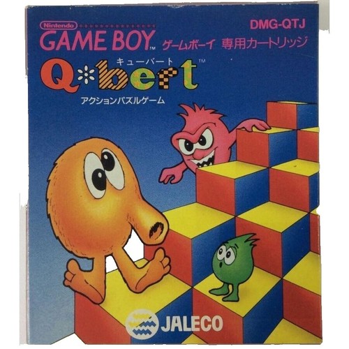 Qbert (Nintendo Game Boy, 1992) COMPLETE Box manual game WORKS! Q