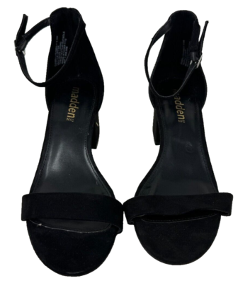 black comfort dress sandals Madden NYC Women's Isabel Block Heel Comfort Dress Sandals Black Size:7 97F