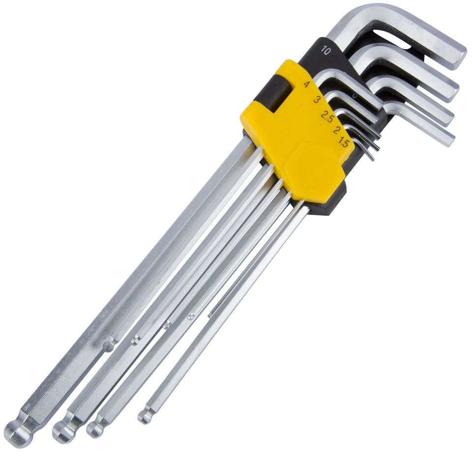 Bluespot 9 Pc Extra Long Metric Ball Point Hex Allen Key Set Alan 1.5 - 10mm - Image 3 of 3