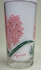 Hyacinth Peanut Butter Glass Glasses Drinking Kitchen Mauzy 63-3