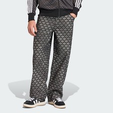 adidas men DENIM LOOSE MONOGRAM PANTS