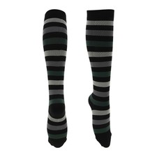 Anti-Friction Cycling Socks L-XL Tall Black/Grey/Green