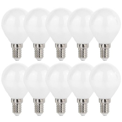 10 x Spectrum LED Filament Tropfen 5,5W = 60W E14 matt 610lm 827 warmweiß 2700K