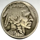 1919 S Buffalo Nickel VG Very Good Condition 5 Cent US Coin Better Date - 3781
