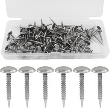 100 PCS Mini Upholstery Tacks, 8mm x 20mm Upholstery Furniture Nails with Thread