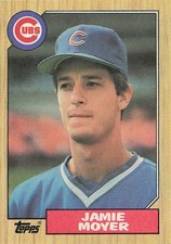 1987 Topps Jamie Moyer baseball rookie card #227 Chicago Cubs RC. rookie card picture
