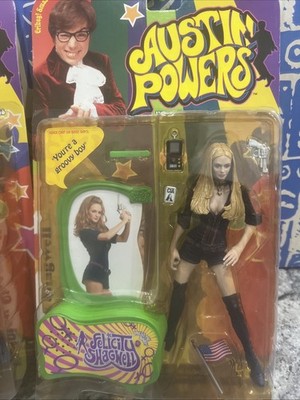 Austin Powers Felicity Shagwell Ultra Cool Action Figures 1999 McFarlane Toys
