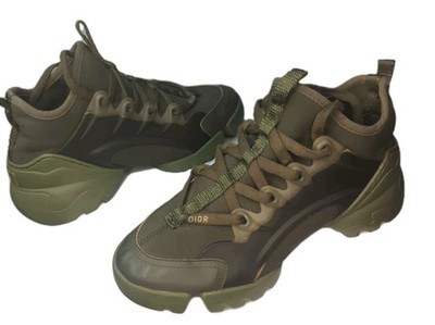 Christian Dior D-Connect Sneaker Green Tech Fabric Trainer Women s