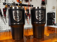 Porsche Logo 30 Oz Laser Engraved Tumbler For Sale New Free Shipping