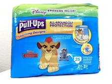RARE Sealed 2016 Huggies Pull-Ups Boys 2T-3T Lion Guard King - 25 CT Pack