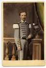 Hand-Tinted Civil War Era Solider in Regalia Orig. 1870s ALABAMA Cabinet Card  — photo 1