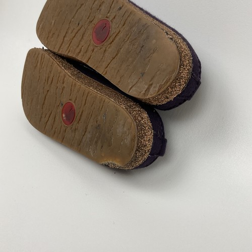 Haflinger Wool Clogs Womens 38 Purple Felt Cork Sole Slippers Cozy Cottagecore - Picture 10 of 12