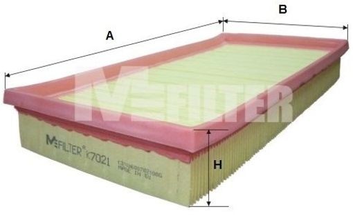 Fits MFILTER K 7021 Air Filter
