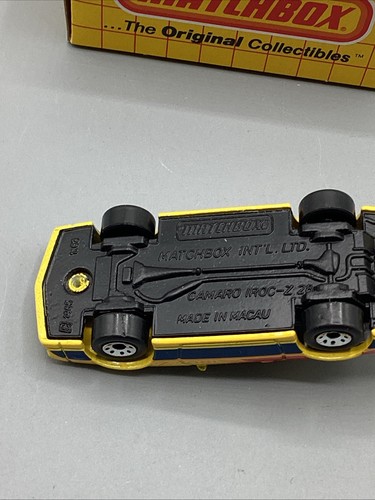 NOS 1985 Matchbox #MB51 Camaro IROC-Z W/Box - Picture 5 of 5