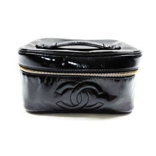 Chanel Vanity Bag Nero Pelle Verniciata 2675383