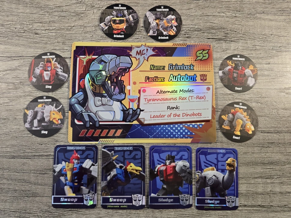 Blokees Galaxy Versión Transformers Dinobot Lote Grimlock Swoop Snarl Sludge S1ag Foto 3 de 4