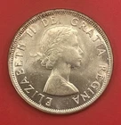 1955 Canada 80% Silver 50 Cents, Half Dollar, Gem Uncirculated.
