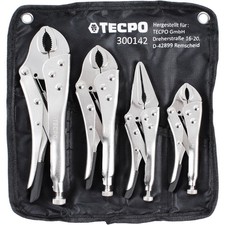 4x GRIPZANGE ZANGEN-SET SCHWEI&szlig;ER-ZANGE LANGBECKZANGE KLEMMZANGE FESTSTELLZANGE