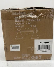 Jonathan Y Elroy 1.5 FT 2-Light Black/Gold Fixed Track Lighting Kit JYL9904A