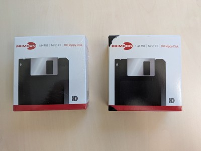 19x Floppy Disk PRIMEON 1,44 MB 3,5'' MF2HD NEU Disketten