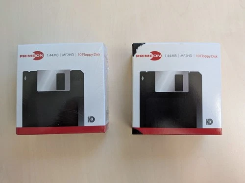 19x Floppy Disk PRIMEON 1,44 MB 3,5" MF2HD NEU Disketten