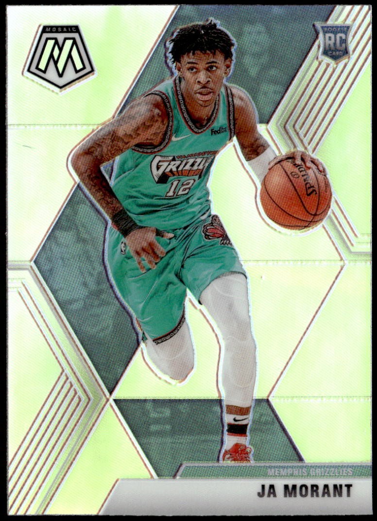 2019-20 Panini Mosaic #219 Ja Morant Silver Prizm Rookie E1