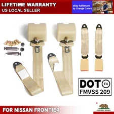 2 Set 3-point Adjustable Safety Shoulder Seat Belt Straps For Nissan Frontier