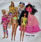 Vintage Lot of 1990s Barbie Dolls Christie Jazzy Teen Talk Kira