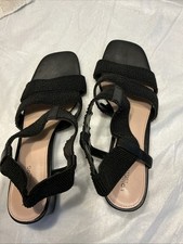 e London Fog "Mistie" block heel sandals.