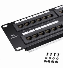 Cable Matters 180012-CAT6 Rackmount or Wallmount 48-port Cat6 Rj45 Patch Panel