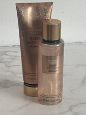 Victoria's Secret Bare Vanilla Shimmer Fragrance Mist Lotion Set NEW