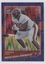 2020 Panini Donruss Optic Rookies Purple Shock Prizm Tristan Wirfs #129 0d2