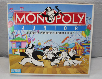 1990 Monopoly Junior Jr. Parker Brothers Complete Board Game Vintage