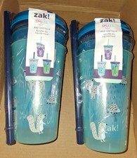 Zak Outdoor Theme 16.5 Oz. Kids 3 Pack Color Changing Cups W/Straws BPA free