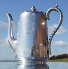 CUNARD LINE RMS MAURETANIA AQUITANIA C-1920'S 1ST CLASS 6" COFFEE POT
