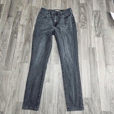 Levi's 721 High Rise Skinny Jeans Womens 27 Washed Black Excellent Stretch Denim