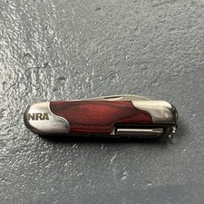Swiss Army Multi-Tool NRA Pocket Knife Never Used Many Blades Tools