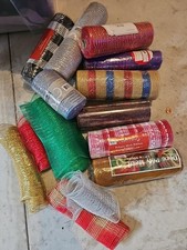 Lot Crafting Mesh Ribbon   Deco Poly Mesh for Wreaths, DIY Crafts