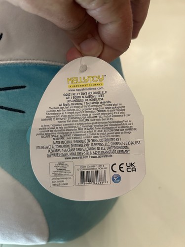 Squishmallows Vickie Blue Pink Fox Backpack Soft Plush Toy Stuffed Animal NWT - Picture 4 of 6