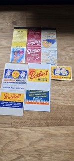 Batch Of vintage Matchbox Labels & Matchbooks For Butlins Holiday Camps