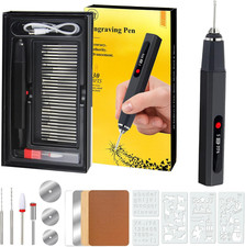 Engraving Pen Kit with 30 Bits Engraving Pen for Metal Wood Glass and Plastic Ve
