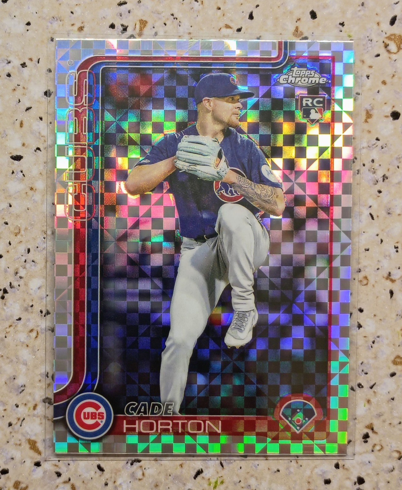 Topps 2025 Chrome Update Checkerboard Rookie Cade Horton #USC63 Chicago Cubs