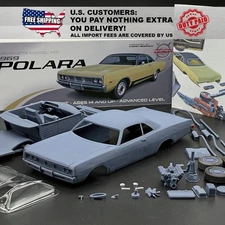1/25 1969 Dodge Polara Resin Model Kit with Engine, Windows & Tires - Premium