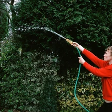 2 Set Heavy Duty Brass Hose Nozzle, Pressure Jet Nozzle with Hose Shutoff Val...