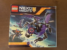 Lego Nexo Knights THE HELIGOYLE 70353 DRAGON and MANUAL Incomplete