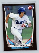 2014 Bowman Draft Picks & Prospects Black Asia Jared Walker Los Angeles Dodgers