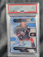 2022-23 Upper Deck SP Game Used - Zach Werenski #85 Blue Autographs (AU)