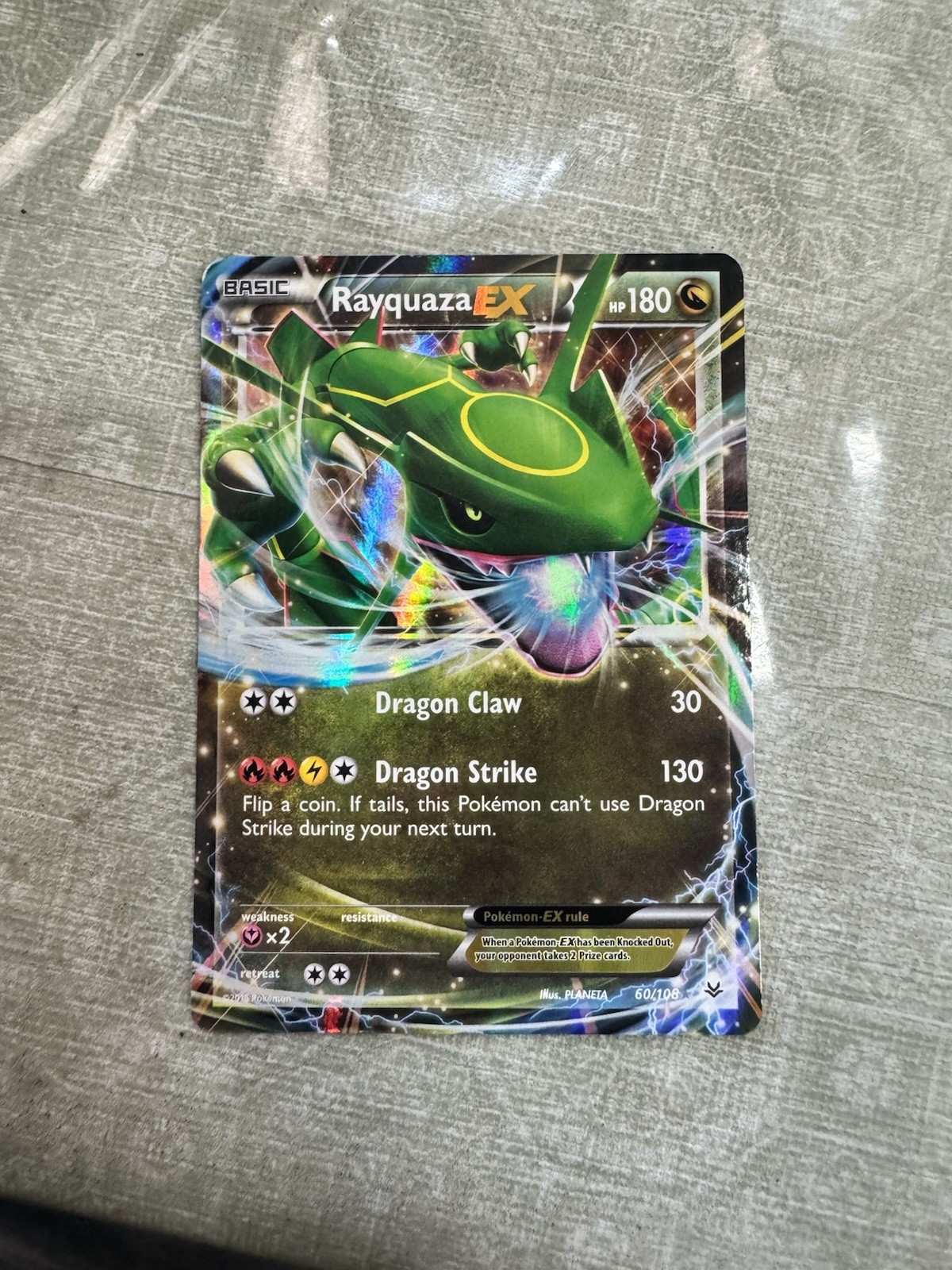 Pokémon Rayquaza EX TCG Card Roaring Skies Ultra Rare, 60/108